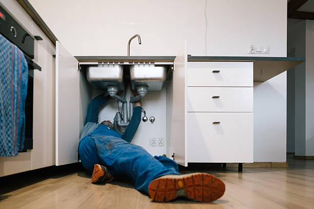 Professional Drain Cleaning technician working in Capron, VA